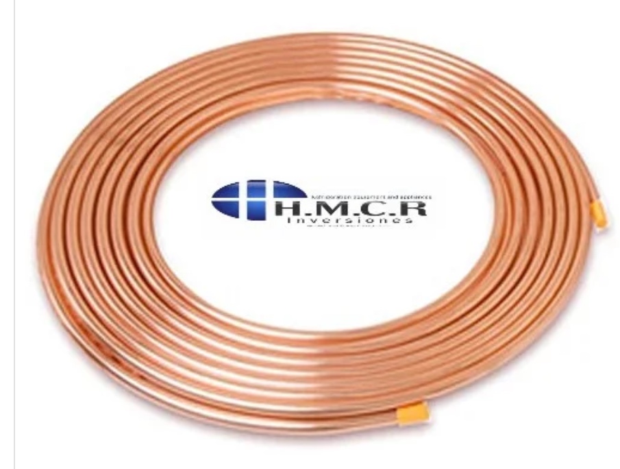 TUBO COBRE 06.35 1/4 * 0.55 X ROLLO 15 metros  1.335 kg