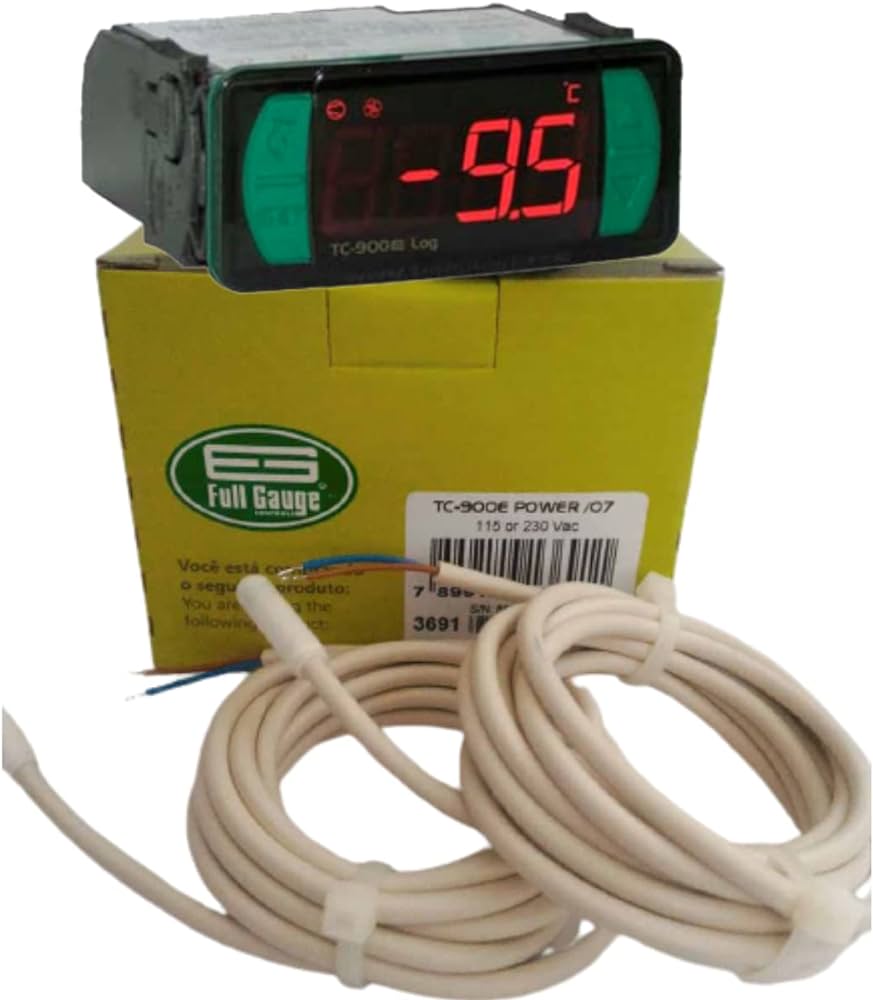 TERMOSTATO TERMOMETRO REF DIGITAL 2 SENSOR  -50 + 75  C C/ DEFROST