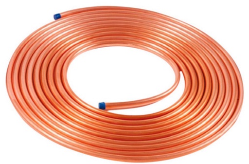[TC-1/4X.60 ] TUBO COBRE 06.35 1/4 * 0.60 X ROLLO 15 metros 1.455 kg