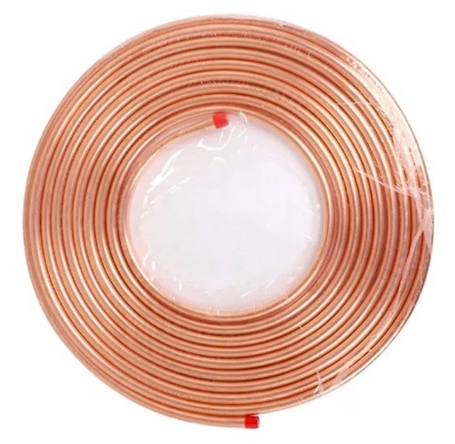 [TC-3/8X.60] TUBO COBRE 09.52 3/8 * 0.60 X ROLLO 15 metros 2.25 kg