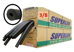 [AC3/8-12] TUBO SUPERLON 3/8X-12mm X 1.8m (3/8X1/2x6) AISLANTE uxCaja 90