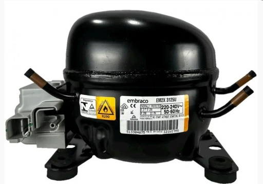 [EM2X3125U] MOTOR COMP EMB 1/3+ R290 LBP/1271 MBP/ BTU 6.09 cm3  220/1/60