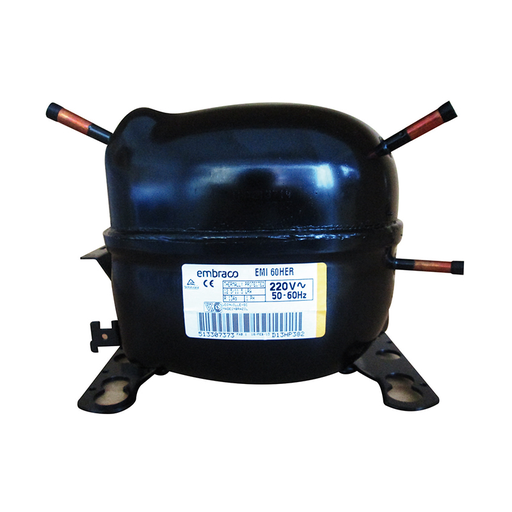 [EMI60HER-X] MOTOR COMPRESOR EMB 1/6 R134A 570 BTU 4.99 cm3 220V 50-60HZ LBP -CAP